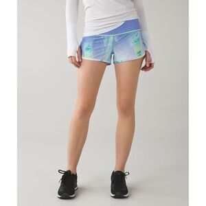 Lululemon Women's Speed Short 4-Way Stretch Wind Chill Multi 8